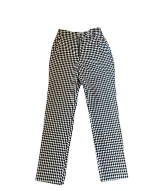 Topshop Black and White Houndstooth Woman’s Dress Pants